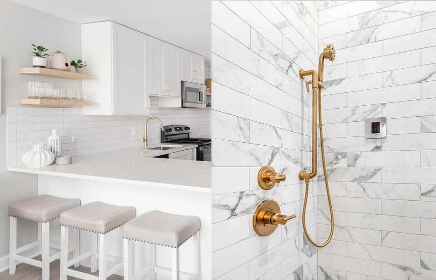 subway shower tile